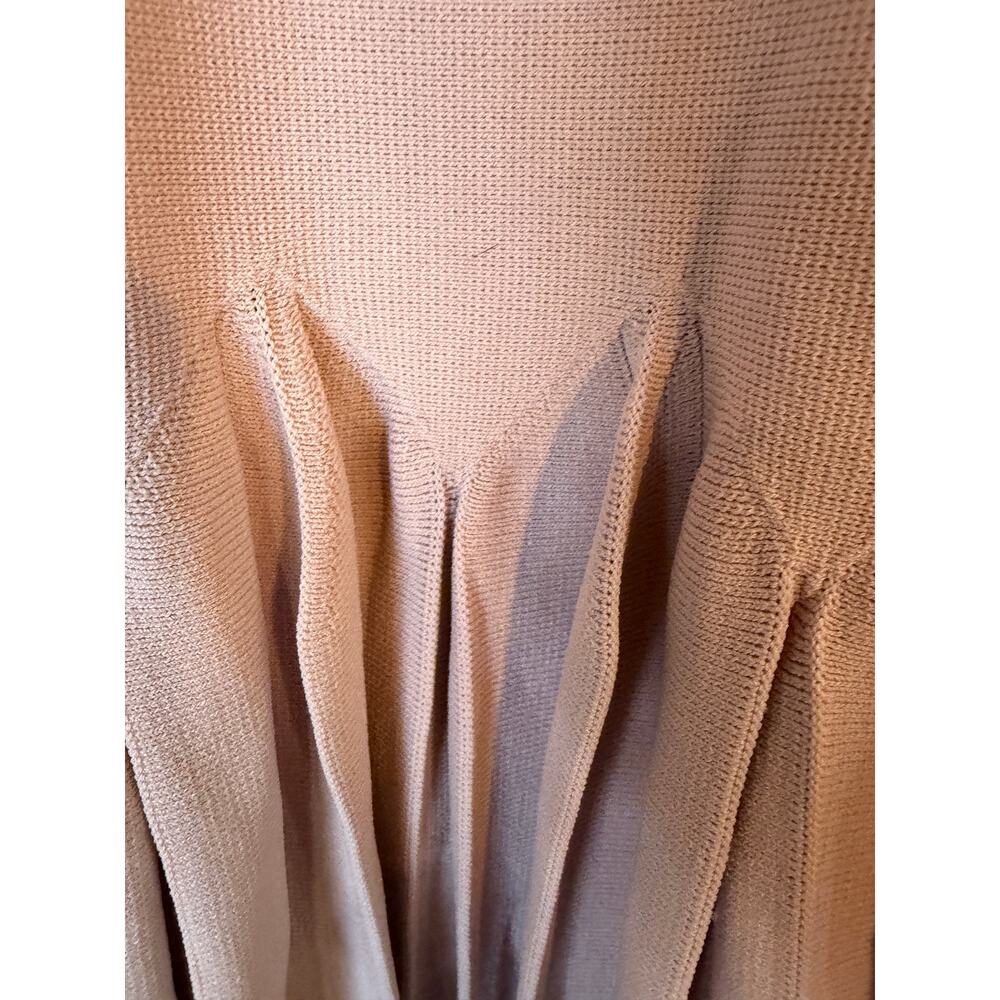 Ted Baker Womens Size US 6 Dusky Pink CANDDY Pleated Hem Bodycon Knit Mini Dress - Picture 12 of 12
